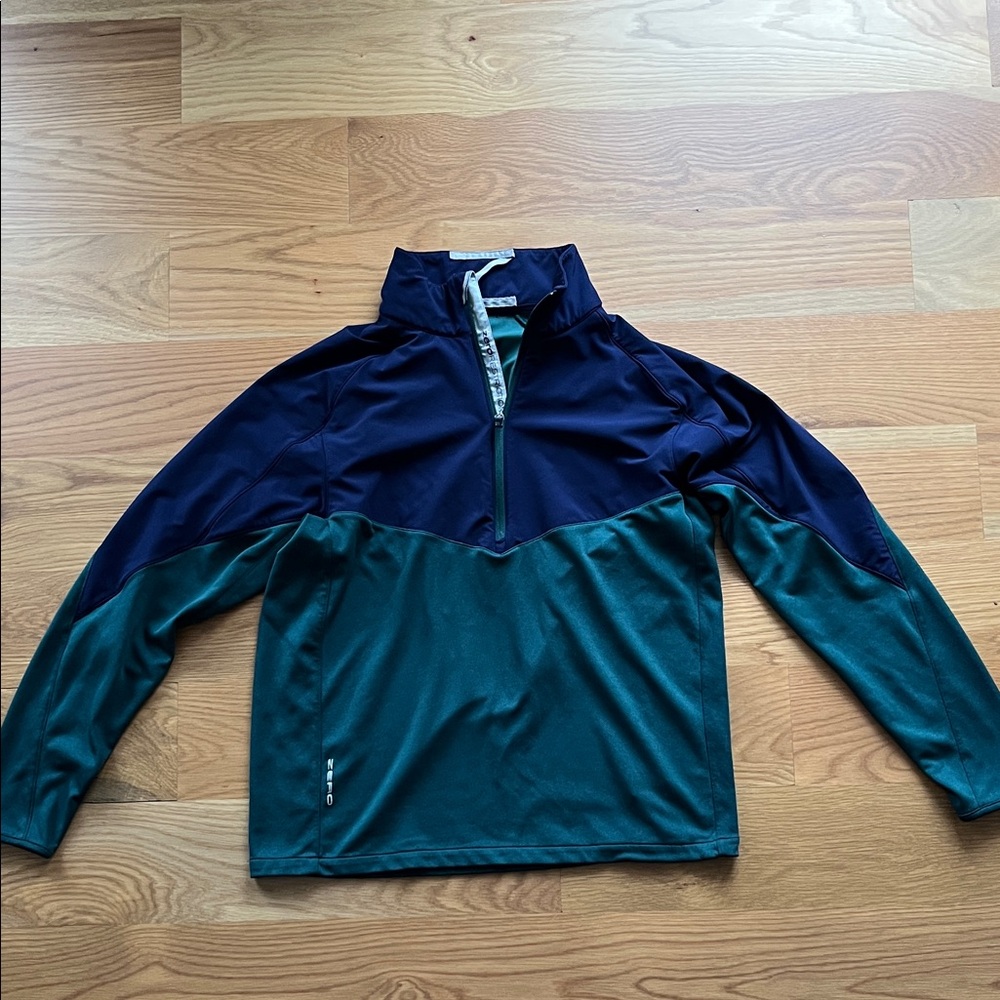 Men's zero Restriction Jacket - Navy and Green - Size M